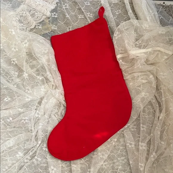 Festive Santa Christmas Stocking - Red and Green - Picture 4 of 6